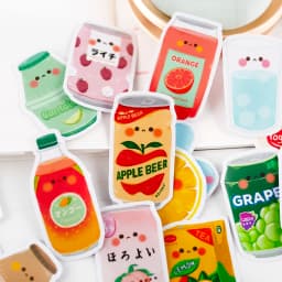 30pcsLovely Drink Ins Wind Hand Account Sticker Mobile Phone DIY Photo Album Decoration Small Pattern IPad Food
