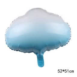 1 Piece Of Big Rainbow Smile White Cloud Donut Lce Cream Aluminum Mold Helium Balloon Children's Birthday Party Toy Decoration