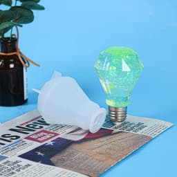 Resin Crystal Silicone Mold DIY Creative Night Light Bulb Mold Table Ornaments Silicone Mold For Resin Home Decoration Art Mould
