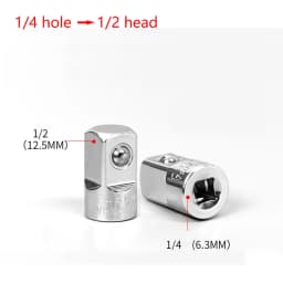 1/4" 3/8" 1/2" Ratchet Wrench Adapter Chrome Vanadium Sleeve Drive Socket Converter Wrench Transform Joint