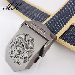 Maikun Metal Automatic Buckle Canvas Belts for Men Military Tactical Men Belt Casual Style Men Belt