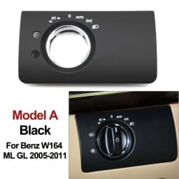 Car Interior Accessories Head Lamp Headlight Switch Button Cover Trim For Mercedes Benz W164 ML GL 300 350 450 500 2005-2011