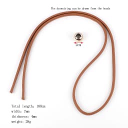 DIY Bucket Bag Drawstring Rope Bag Strap PU Leather Detachable Backpack Beam Pocket Purse Accessories Women Shoulder Bag Strap