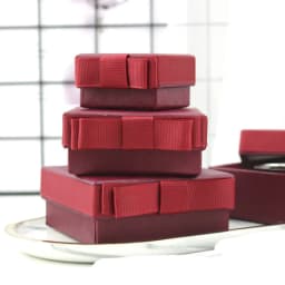 24pcs Jewelry Packaging Bowknot Boxes Surface With Word “Jewelry“ Paper Carton Gift Display Organizer Storage Necklace Display