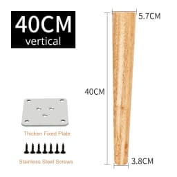 KAK 4pcs Solid Wood Furniture Leg Table Feets Wooden Cabinet Table Legs Fashion Furniture Hardware Replacement for Sofa Bed
