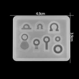 1pc Heart Round Oval Rectangle Shaped Silicone Mold Mixed Style Jewelry Epoxy Resin Mould For DIY Jewelry Making Tool Supplies