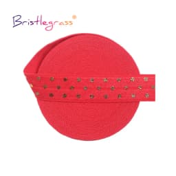 BRISTLEGRASS 2 5 10 Yard 5/8" 15mm Evil Eye Hamsa Hand Foil Print Fold Over Elastics FOE Spandex Bands Tape Hair Tie Sewing Trim