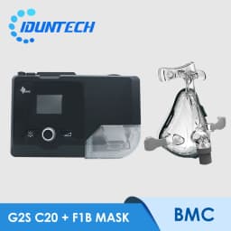 BMC G2S A20 Auto CPAP Machine Portable With Respirator Breathing Mask Tube Heated Humidifier Travel for Sleep Apnea Anit Snoring