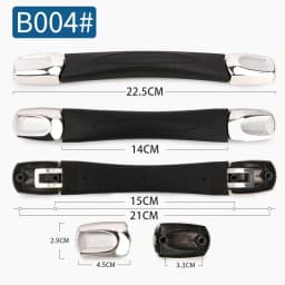 SUZAOZHE Suitcase Luggage Replacement Handle Travel Suitcase Handle Strap Factory Replacement Zinc Alloy Grip Carry Grip
