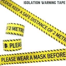 1 Roll 48mm*25m Opp Warning Tape Danger Caution Barrier Remind Work Safety Adhesive Tapes DIY Sticker For Mall Store School