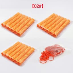 18pcs/set Extra Long Hair Rollers with Rubber Bands Cold Perm Rods Hair Root Curler Bars Clip Curling Hairdressing Supplies 1546