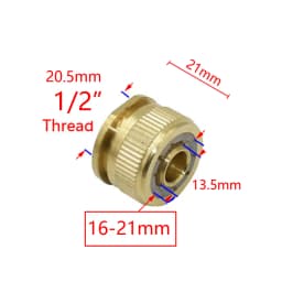 1/2 3/4 5/8 1" Thread Quick Connector Brass Garden Watering Adapter Drip Irrigation Copper Hose Quick Connector Fittings 1 Pcs