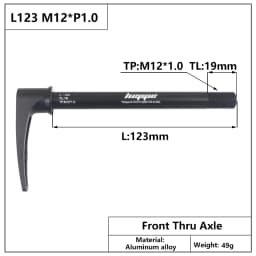 HEPPE MTB Road Bike Thru Axle Front Fork Shaft Skewers 12x100 12x110 Rear Thru Axle 12x142 12x148 Quick Release M12xP1.0/P1.75