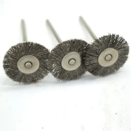 100pcs 22MM Steel Wire Wheel Brushes Metal Rust Removal Dremel Accessories Shank 2.35MM