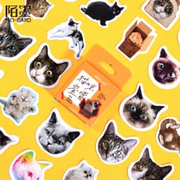 Kawaii Cat collection Paper Small Diary Mini Japanese Cute box Stickers set Scrapbooking kawaii Flakes Journal Stationery