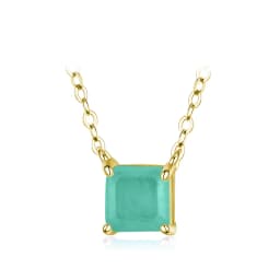 Modian Real 925 Sterling Silver Classic Charm Tourmaline Chain Necklace For Women Wedding Jewelry With Box Pendant Neckalces