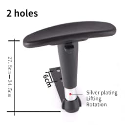 Office Chair Armrests Adjustable Computer Office Swivel Chair Armrest Footrest Set Plastic Armrests Pad Office Chair Accessories