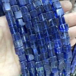 8*8mm Natural Square Agates Tiger Eye Turquoises Amazonite Crystal Jades Stone Beads For Jewelry Making DIY Bracelet Necklace