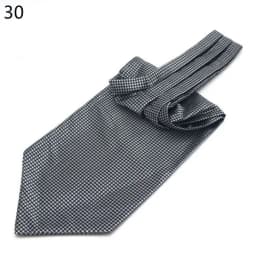 Men Vintage Polka Dot Wedding Formal Cravat Ascot Self British Style Gentleman Polyester Silk Paisley Neck Tie Suit Wedding