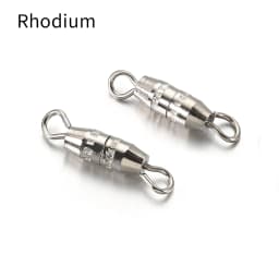 50pcs 16x2mm Cylinder Fasteners Buckles Closed Beading End Clasp Screw Clasps For DIY Jewelry Making Bracelet Necklace Connector