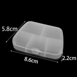Transparent Plastic Storage Jewelry Box Compartment Adjustable Container For Beads Earring Box For Jewelry Rectangle Box Case