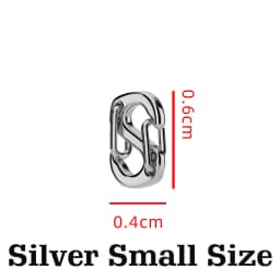 Super Mini 304 Stainless Steel Key Chain Multipurpose Jewelry Bucke Key Ring Double Head Quick Hanging 8-Shaped Keychains Q44
