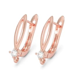 New DIY Earrings Clasps Hooks for Woman Handmade Jewelry Making Accessories Gold Color Brass Zircon Earrings Hook