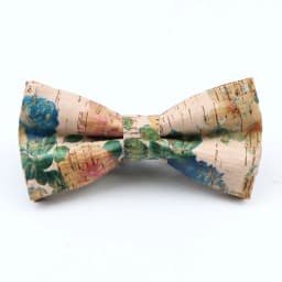 New Floral Cork Wood Bow Ties For Men Women Childern Wedding Casual Party Gift Fashion Novelty Handmade Solid Bowtie Accessories