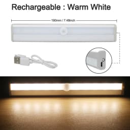 10LEDs Induction Light Motion Sensor Led Night Light USB Rechargeable or AAA battery Magnet Sensor Night Lamp for Wardrobe