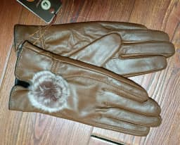 Women Winter Genuine Leather Gloves With wool lined Warm Ladies 2019 Thick Real Leather Glove Black Female New 2018 Hot Selling