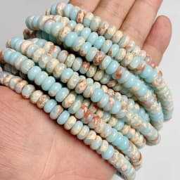 High Quality Natural Stone Bead Rondelle Shape Loose Spacer Abacus Quartz Beads For Handmade Jewelry Bracelet Necklace DIY