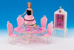 for 30cm doll kitchen dollhouse Furniture kitchen table refrigerator set girl toy for 30cm accessories house