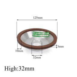 75/100/125/150mm Resin Diamond Grinding Wheel Cup Grinder Disc for Carbide Metal Angle Grinder Tool 120/150/180/240/320/400#