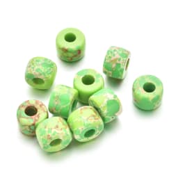 10pcs/lots Set Rainbow Color Glass Stone Beads Drum Bead DIY Bracelets Necklaces for Women Girl Family Gifts Making Jewelry
