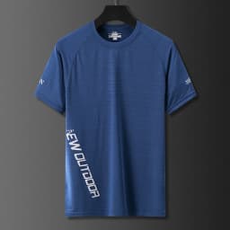 Men Sport Running Tshirt Quick Dry Breathable Short Sleeve Gym Shirt Jogging Training Sportswear Fitness Tee