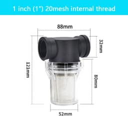 304 Stainless Steel Filter, Suitable for Garden Hoses, Irrigation Systems, and Industrial Pipelines, 1/2 3/4 1 inch
