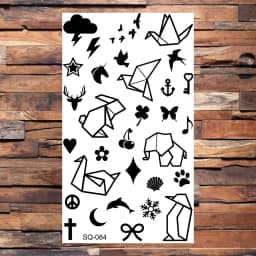Badge Pirate Temporary Tattoos For Men Adults Realistic Infinite Pirate Ship Lighthouse Fake Tattoo Sticker Body Arm Tatoos DIY