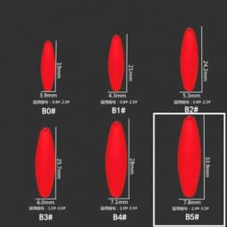 5packs/lot High Quality Seven star Fishing Float Bobber 2 Size Rig Float Beans 8 Colors Striking Beads With Hole A437