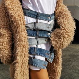 TWOTWINSTYLE Patchwork Hit Color Sexy Skirt Women High Waist Asymmetric Large Size Mini Female Skirts Clothes 2024 Fashion
