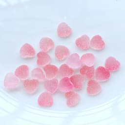 50Pcs Resin Cute Mini Imitation 10mm Heart-Shaped Fudge Flatback Scrapbook Kawaii DIY Embellishments Accessories L79