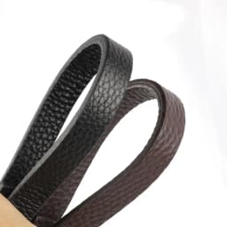 Cow Leather Handle Shoulder Strap Lychee Pattern Women Short Bag Strap Black Coffee Cream Red Handbag Replacement Wrist Straps