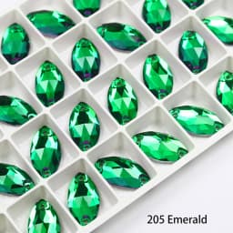 Horse EyeSewing Gems AB Flatback Rhinestones Glitter Sew On Crystals Stones Navette K5 Glass Strass For DIY Clothes Crafts