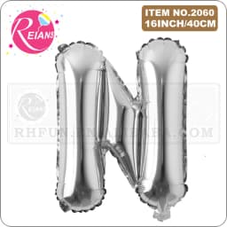 16 Inch Silver Alphabet Number Letters Balloons Birthday Party Decorations Kids Foil Balloon New Year Party Wedding Decoration