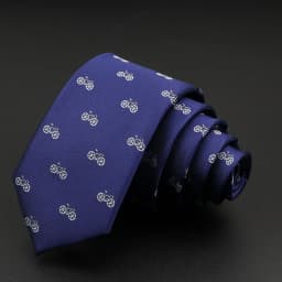 Men's Animal Slim Tie Polyester Jacquard Insect Car Bike Printed Ties For Wedding Business Suits Dress 6cm Skinny Necktie Gift