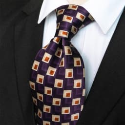 Classic Vintage Mens Tie Handmade 10cm 100% Silk Printed Necktie Geometric Checked Jacquard Ties For Man Business Wedding Gift
