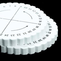 1pcs Round Square Bracelet Knitting Kumihimo Disk Tray EVA Printed Braided Rope Knot Knitting Tool Weaving Jewelry Making Board