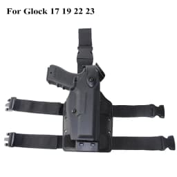 Tactical Drop Leg Holster for GL 17 19/Colt 1911/H&K USP/M9/P226 Pistols Thigh Leg Holster Paddle Platform