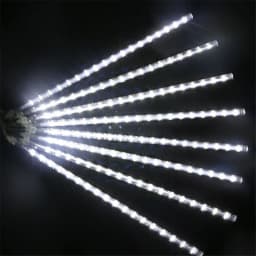 Meteor Shower Garden String Lights 50cm 8 Tubes Outdoor Raindrop Icicle Curtain Christmas Fairy Lights Wedding Party Tree Decor