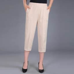 2026 Summer Women's Capris Pants Women Plus Size 4XL Loose Casual Elastic Waist Middle Pants Woman Pure Cotton Clothing