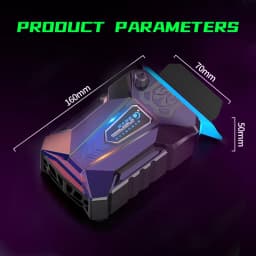 COOLCOLD Vacuum Portable Laptop Cooler USB Air Cooler External Extracting Cooling Fan Notebook for 15 15.6 17 Inch Laptop
